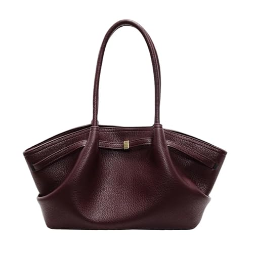 KJBDQQH pendler tragetasche Große Kapazität Tote Bag Premium Unterarm Single Shoulder Pendeln for Frauen(Red) von KJBDQQH