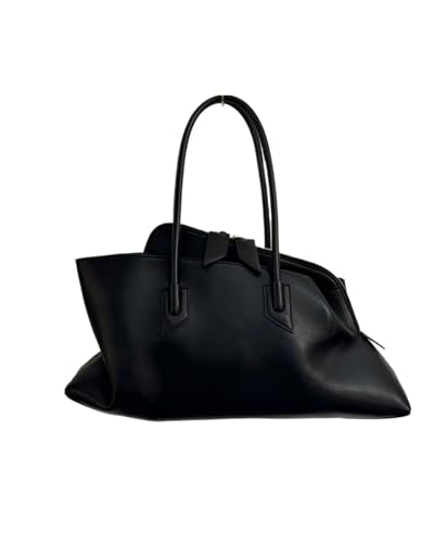 KJBDQQH pendler tragetasche Muster Große Kapazität Tote Tasche Design frauen Plissee Leder Schulter Weibliche Täglichen Pendler(Blue) von KJBDQQH