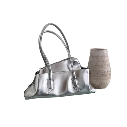 KJBDQQH pendler tragetasche Muster Große Kapazität Tote Tasche Design frauen Plissee Leder Schulter Weibliche Täglichen Pendler(Color4) von KJBDQQH