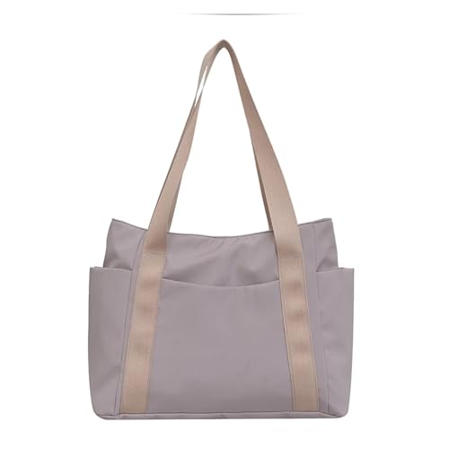 KJBDQQH pendler tragetasche Women's Bag Designer Bags Commuting Shoulder Handbag Solid Color Tote Mommy Large Capacity Vacation(Gray) von KJBDQQH