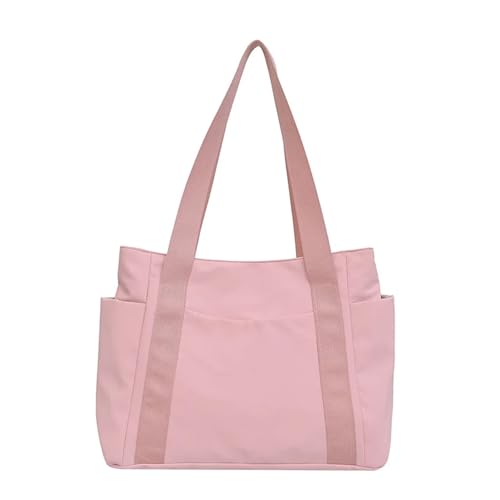 KJBDQQH pendler tragetasche Women's Bag Designer Bags Commuting Shoulder Handbag Solid Color Tote Mommy Large Capacity Vacation(Pink) von KJBDQQH