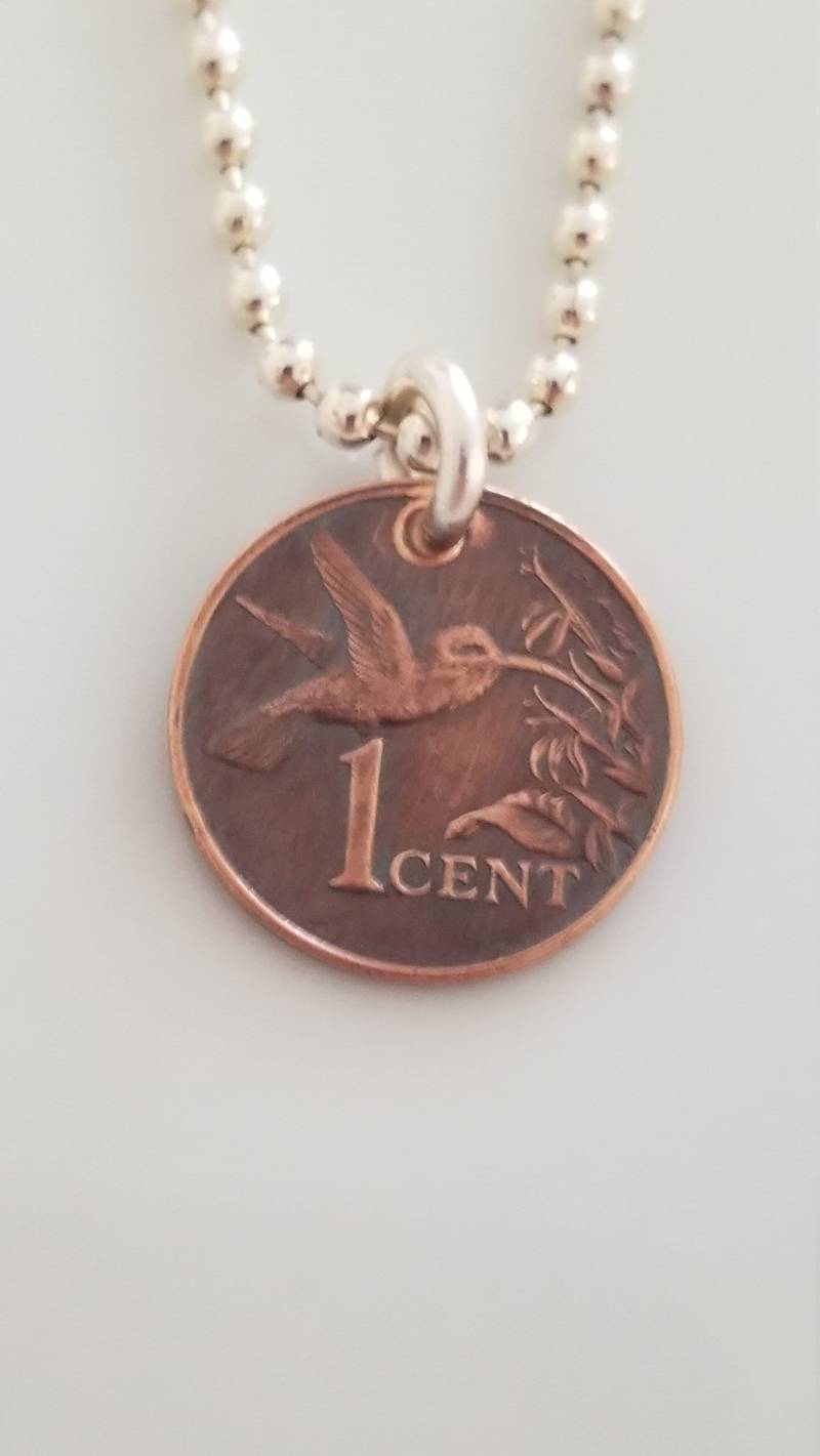 Coin Schmuck |Kolibri Münze Trinidad Halskette | Vogel Tobago Coin Schmuck |Kolibri Münze Trinidad Halskette | Vogel Tobago von KJCoinJewelry