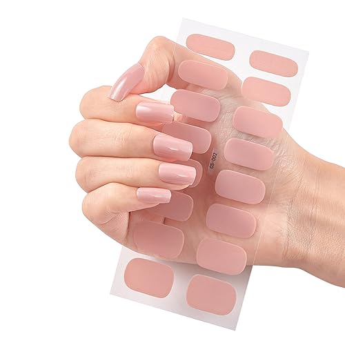 16 Tipps/Blatt Vollnagelfolien Nagellackstreifen Aufkleber Selbstklebende Nagelaufkleber Aufkleber Für Frauen Und Mädchen Nagelkunst von KJDKNC