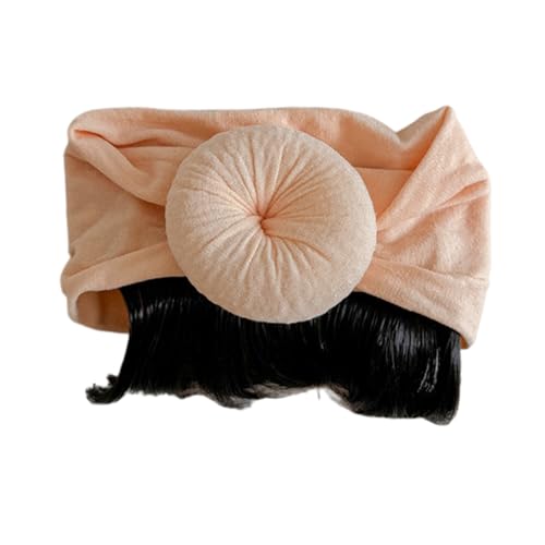 Baby Haarteil Stirnband Modische Toupet Kopfbedeckung Schöne Mädchen Haarschmuck Für Neugeborene Und Kleinkinder von KJDKNC
