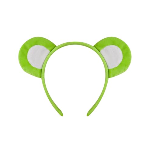 Cartoon Bärenohren Stirnband Schleifen Krawatte Kurzes Kleid Modisches Haar Accessoire Aus Weichem Stoff Für Frauen Und Kinder von KJDKNC