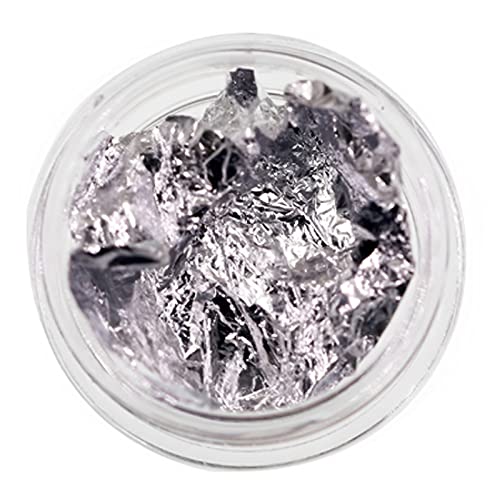 Gold Silber Roségold Nagelfolie Papier Nagelfolie Glitzerflocken Art Flakes Holografische Flakes Folien von KJDKNC
