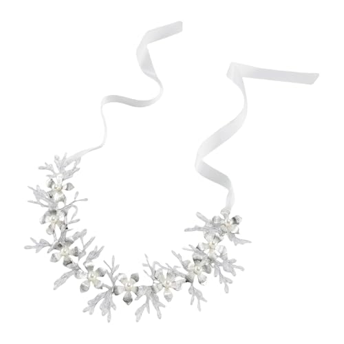 Imitationsperlen Kopfschmuck Multifunktionales Haar Accessoire Perlen Kopfbedeckung Handgefertigte Perlen Kopfkette Für Elegante Looks von KJDKNC