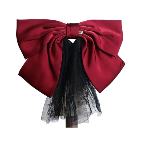 Mädchen Bowknot Haarnadel Für Mädchen Große Schleife Blingbling Perlen Detail Für Stilvolle Outfits Abendkleid von KJDKNC