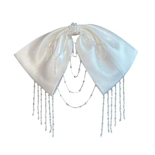 Mädchen Bowknot Haarnadel Für Mädchen Große Schleife Blingbling Perlen Detail Für Stilvolle Outfits Abendkleid von KJDKNC