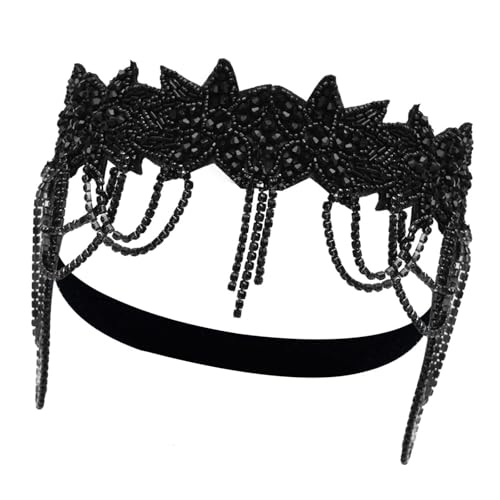 Pailletten Stirnband Glitzerndes Haarband Hochzeit Braut Stirnband 1920er Jahre Abend Party Frisur Accessoire von KJDKNC