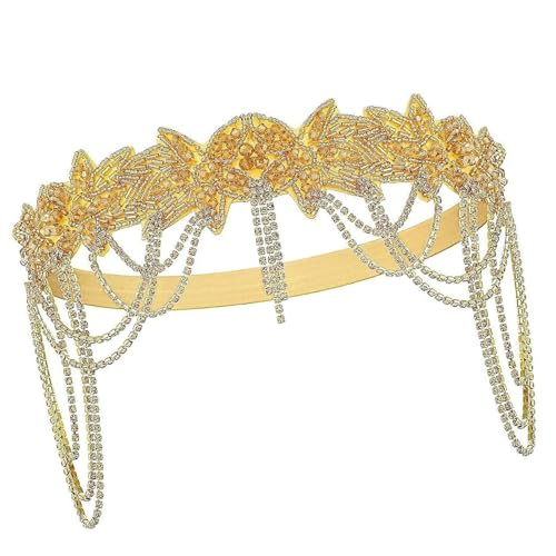 Pailletten Stirnband Glitzerndes Haarband Hochzeit Braut Stirnband 1920er Jahre Abend Party Frisur Accessoire von KJDKNC