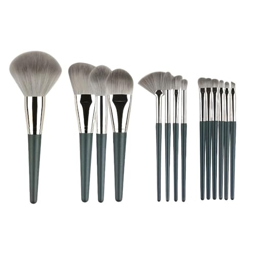14-teiliges Make-up-Pinsel-Set, Artistry-Pinsel, Kabuki-Puderpinsel, Lidschatten-Stippling-Pinsel, hochwertiges synthetisches Make-up-Pinsel-Set for Konturierung, Concealer, Foundation, Puder, Lidscha von KJIVER-YKA