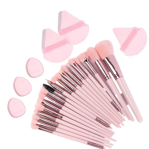 20-teiliges Make-up-Pinsel-Set, Künstlerpinsel, Kabuki-Puderpinsel, Lidschatten-Tupferpinsel, hochwertiges synthetisches Make-up-Pinsel-Set for Konturierung, Concealer, Foundation, Puder, Lidschattenp von KJIVER-YKA