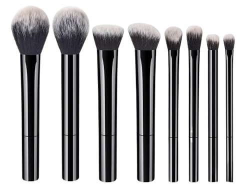 7/8-teiliges Make-up-Pinsel-Set, Artistry-Pinsel, Kabuki-Puderpinsel, Lidschatten-Tupferpinsel, hochwertiges synthetisches Make-up-Pinsel-Set for Konturierung, Concealer, Foundation, Puder, Lidschatte von KJIVER-YKA