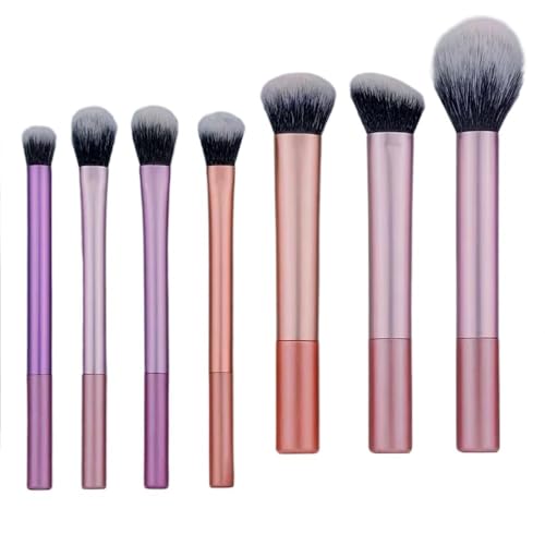 7/8-teiliges Make-up-Pinsel-Set, Artistry-Pinsel, Kabuki-Puderpinsel, Lidschatten-Tupferpinsel, hochwertiges synthetisches Make-up-Pinsel-Set for Konturierung, Concealer, Foundation, Puder, Lidschatte von KJIVER-YKA