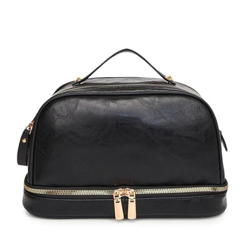 Hochwertige Reise-Kosmetiktasche für Damen und Herren, wasserdicht, Make-up-Organizer mit mehreren Fächern, ideal für Flugreisen, Fitnessstudio, Urlaub und den täglichen Gebrauch, kompakte und von KJIVER-YKA