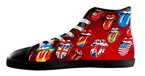 Women's The Rolling Stones White High Top Canvas Shoes The Rolling Stones Canvas Shoes von KJLJ-WOMENS