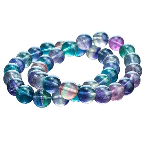 KJUUQBZL 2 stücke Farbige Fluorit Perlen Armband Elastische Seil Farbe Mode Kristall Handgelenk Schmuck Zubehör von KJUUQBZL