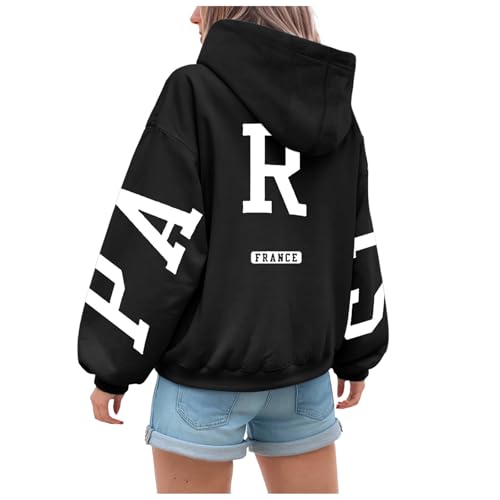 KJameas Damen Hoodie Hoodie Damen Pullover Oversize Modische Hoodies & Sweatshirts Backprint Paris France Kapuzenpullover Sweatshirt mit Kapuze Bedrucken Kapuzenpulli Kuschel Tops Weich Sweatjacke KJameas Damen Hoodie Hoodie Damen Pullover Oversize Modische Hoodies & Sweatshirts Backprint Paris France Kapuzenpullover Sweatshirt mit Kapuze Bedrucken Kapuzenpulli Kuschel Tops Weich Sweatjacke von KJameas
