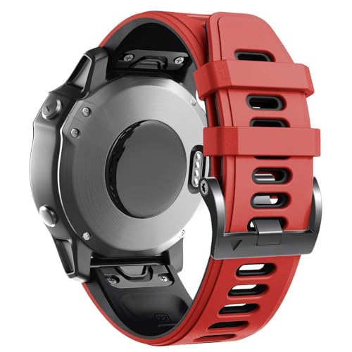 KKFAUS Ersatz-Uhrenarmband für Fenix 8 / Fenix 7 / Fenix 5 Band, 22 mm, Silikon-Uhrenarmband, Ersatz für Fenix 6 Pro/Fenix 5 Plus/Fenix 7 Pro, Einheitsgröße, Achat von KKFAUS