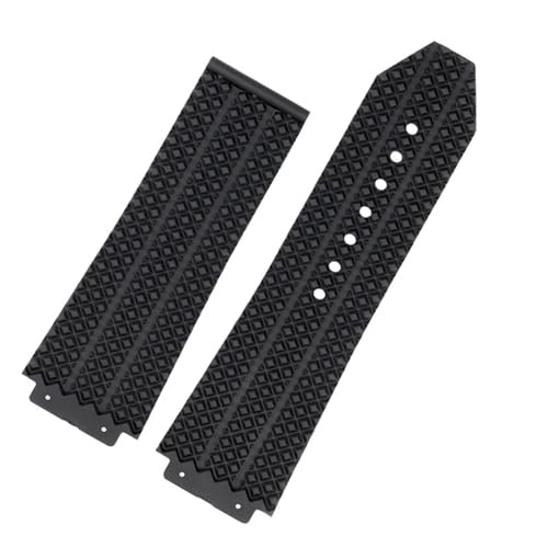 KKFAUS FKM Fluorosilicone Uhrenarmbänder Für HUBLOT BIG BANG Silikon 25 * 17mm 26 * 19mm Wasserdicht Herren Uhrenarmband Kette Uhr Gummi Armband Wristband, 26-19mm, Achat von KKFAUS