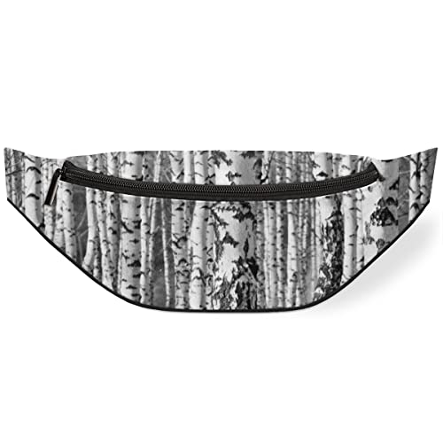 Bauchtasche, Bauchtasche, für Damen und Herren, abstrakter Baum, verstellbarer Gürtelriemen für Reisen, Laufen, Wandern, Wandern, Radfahren, Schwarz , Einheitsgröße, Hüfttaschen von KKKKKOUU