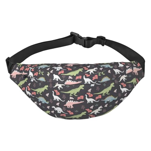 Bauchtasche für Damen und Herren, niedlicher Dalmatiner, große Umhängetasche, Gürteltasche für Workout, Wandern, Laufen, Reisen, Niedliche Dinosaurier-Dinocute-Dinosaurier, Einheitsgröße, Hüfttaschen Bauchtasche für Damen und Herren, niedlicher Dalmatiner, große Umhängetasche, Gürteltasche für Workout, Wandern, Laufen, Reisen, Niedliche Dinosaurier-Dinocute-Dinosaurier, Einheitsgröße, Hüfttaschen von KKKKKOUU