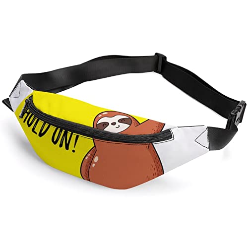 Bauchtasche mit Bauernhoftieren, für Erwachsene und Kinder, Sporttasche für Männer und Frauen, Lustiges Cartoon-Faultier, Einheitsgröße, Hüfttaschen von KKKKKOUU