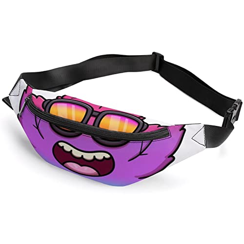 Bunte Gürteltasche für Erwachsene und Kinder, Batikfärbung, Unkrautblätter, Sporttasche für Männer und Frauen, Coole bunte Unkrautpflanze, Einheitsgröße, Hüfttaschen von KKKKKOUU