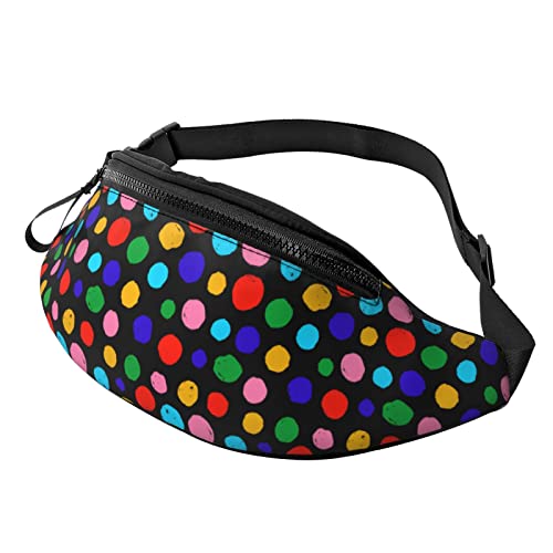 Gürteltasche, gepunktet, lässige Brusttasche, Hüfttasche, für Damen und Herren, Polka Dot-7apolka Dot-7a, Einheitsgröße, Hüfttaschen von KKKKKOUU