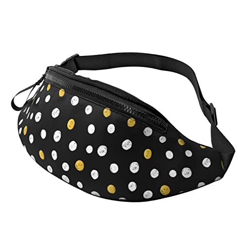 Gürteltasche, gepunktet, lässige Brusttasche, Hüfttasche, für Damen und Herren, Polka Dot-9apolka Dot-9a, Einheitsgröße, Hüfttaschen von KKKKKOUU