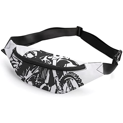 Motocross-Fahrer-Gürteltasche, für Erwachsene und Kinder, Sport-Hüfttasche für Männer und Frauen, Motocross-Fahrer, Einheitsgröße, Hüfttaschen von KKKKKOUU