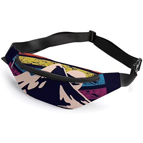 Retro Happy Camper Bauchtasche für Erwachsene und Kinder, Sport-Hüfttasche für Männer und Frauen, Retro Happy CamperRetro Happy Camper, Einheitsgröße, Hüfttaschen von KKKKKOUU