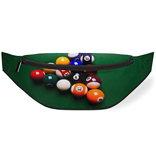 Sport-Billardball-Hüfttasche für Damen und Herren, bunte Snooker-Fanny-Tasche, Umhängetasche, verstellbarer Gürtelriemen für Reisen, Laufen, Wandern, Wandern, Radfahren, Schwarz , Einheitsgröße, Sport-Billardball-Hüfttasche für Damen und Herren, bunte Snooker-Fanny-Tasche, Umhängetasche, verstellbarer Gürtelriemen für Reisen, Laufen, Wandern, Wandern, Radfahren, Schwarz , Einheitsgröße, von KKKKKOUU