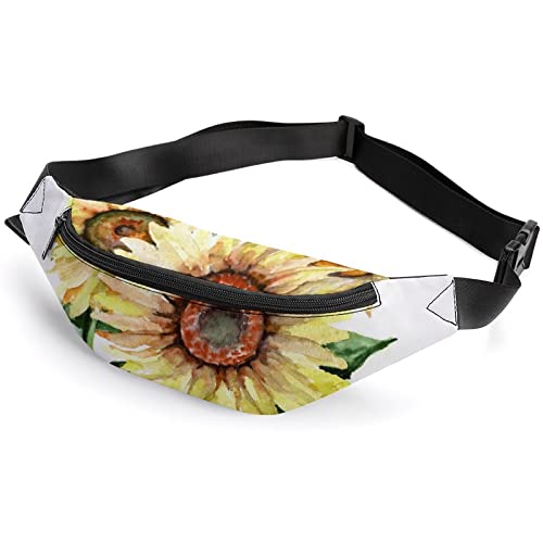 Strawberries and Berries Bauchtasche, für Erwachsene und Kinder, Sport-Hüfttasche für Männer und Frauen, Drei Sonnenblumen, Einheitsgröße, Hüfttaschen von KKKKKOUU