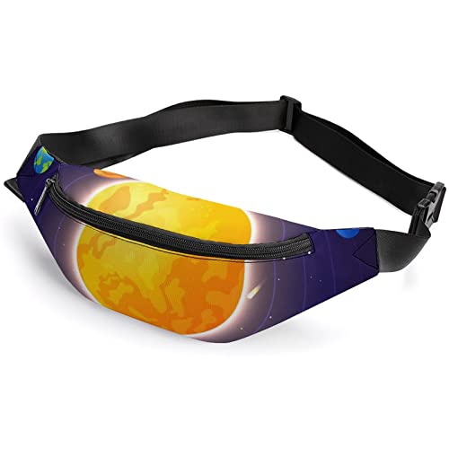 Strawberries and Berries Bauchtasche, für Erwachsene und Kinder, Sport-Hüfttasche für Männer und Frauen, Weltraum-Planeten, Einheitsgröße, Hüfttaschen von KKKKKOUU