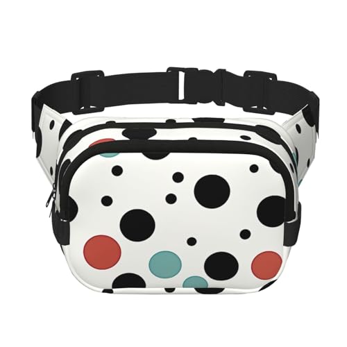 Bauchtasche, gepunktet, klein, modisch, Crossbody-Tasche, leicht, für Damen und Herren, Laufen, Workout, Wandern, Reisen Bauchtasche, gepunktet, klein, modisch, Crossbody-Tasche, leicht, für Damen und Herren, Laufen, Workout, Wandern, Reisen von KKLWEGU