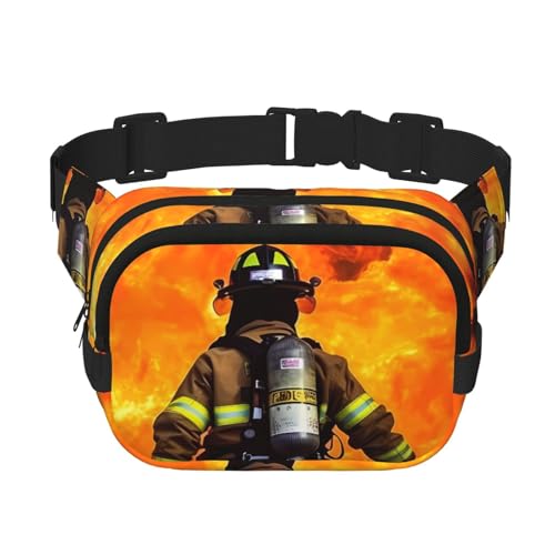 Feuerwehrmann Feuerwehrmann Flamme Gürteltasche klein Mode Crossbody Hüfttasche leichte Sling Brusttasche Bauchtasche für Damen Herren Laufen Workout Wandern Reisen Feuerwehrmann Feuerwehrmann Flamme Gürteltasche klein Mode Crossbody Hüfttasche leichte Sling Brusttasche Bauchtasche für Damen Herren Laufen Workout Wandern Reisen von KKLWEGU