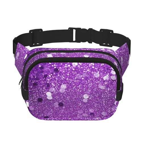 Funkelnde Gürteltasche mit Glitzer, klein, modisch, leicht, für Damen und Herren, Laufen, Workout, Wandern, Reisen von KKLWEGU