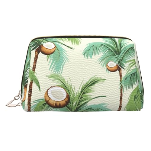 KKLWEGU Make-up-Tasche aus Kokosnussbaum-Leder, wasserdicht, Kosmetiktasche, Organizer, kleine Make-up-Tasche, mit Reißverschluss, tragbare Reise-Kulturbeutel für Damen und Mädchen, gold KKLWEGU Make-up-Tasche aus Kokosnussbaum-Leder, wasserdicht, Kosmetiktasche, Organizer, kleine Make-up-Tasche, mit Reißverschluss, tragbare Reise-Kulturbeutel für Damen und Mädchen, gold von KKLWEGU