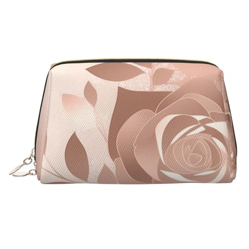 KKLWEGU Make-up-Tasche aus Leder, wasserdicht, Kosmetiktasche, Organizer, kleine Make-up-Tasche, mit Reißverschluss, tragbar, Reise-Kulturbeutel für Damen und Mädchen, gold, Einheitsgröße KKLWEGU Make-up-Tasche aus Leder, wasserdicht, Kosmetiktasche, Organizer, kleine Make-up-Tasche, mit Reißverschluss, tragbar, Reise-Kulturbeutel für Damen und Mädchen, gold, Einheitsgröße von KKLWEGU