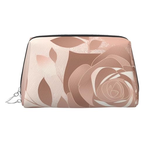 KKLWEGU Make-up-Tasche aus Leder, wasserdicht, Kosmetiktasche, Organizer, kleine Make-up-Tasche, mit Reißverschluss, tragbar, Reise-Kulturbeutel für Damen und Mädchen, silber, Einheitsgröße KKLWEGU Make-up-Tasche aus Leder, wasserdicht, Kosmetiktasche, Organizer, kleine Make-up-Tasche, mit Reißverschluss, tragbar, Reise-Kulturbeutel für Damen und Mädchen, silber, Einheitsgröße von KKLWEGU