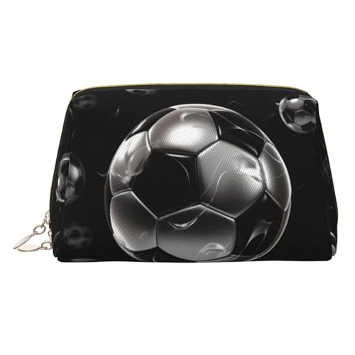 KKLWEGU Make-up-Tasche aus Leder, wasserdicht, klein, mit Reißverschluss, tragbar, Reise-Kulturbeutel für Damen und Mädchen, Schwarz, gold, Einheitsgröße KKLWEGU Make-up-Tasche aus Leder, wasserdicht, klein, mit Reißverschluss, tragbar, Reise-Kulturbeutel für Damen und Mädchen, Schwarz, gold, Einheitsgröße von KKLWEGU