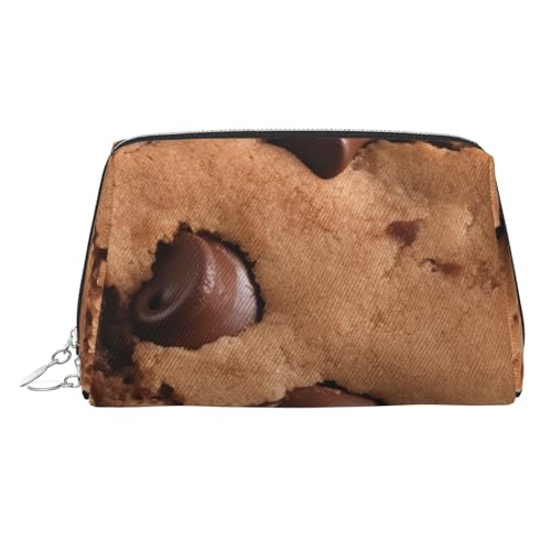 KKLWEGU Make-up-Tasche aus Leder, wasserdicht, kleine Make-up-Tasche mit Reißverschluss, tragbare Reise-Kulturbeutel für Damen und Mädchen, silber, Einheitsgröße KKLWEGU Make-up-Tasche aus Leder, wasserdicht, kleine Make-up-Tasche mit Reißverschluss, tragbare Reise-Kulturbeutel für Damen und Mädchen, silber, Einheitsgröße von KKLWEGU