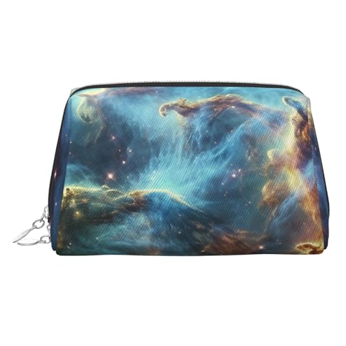 KKLWEGU Universe Kosmetiktasche aus Leder, Galaxie, Weltraum, wasserdicht, Kosmetiktasche, Organizer, kleine Make-up-Tasche, mit Reißverschluss, tragbare Reise-Kulturbeutel für Damen und Mädchen KKLWEGU Universe Kosmetiktasche aus Leder, Galaxie, Weltraum, wasserdicht, Kosmetiktasche, Organizer, kleine Make-up-Tasche, mit Reißverschluss, tragbare Reise-Kulturbeutel für Damen und Mädchen von KKLWEGU