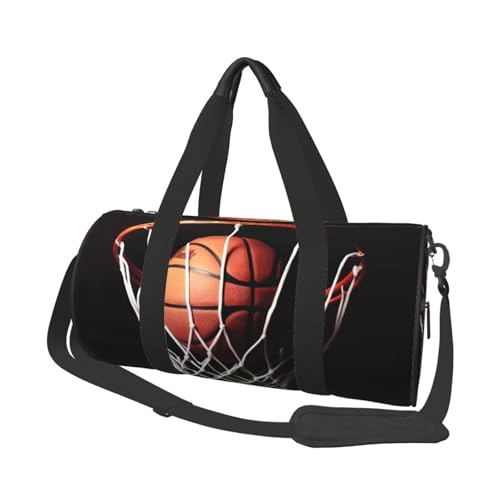 Reisetasche mit Schuhfach, leicht, Wochenendtasche, Basketball, Yoga, Fitnessstudio, Sporttasche für Damen und Herren von KKLWEGU