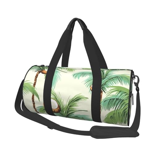 Reisetasche mit Schuhfach, leicht, Wochenendtasche, Sommer, Kokosnussbaum, Yoga, Fitnessstudio, Sporttasche für Damen und Herren Reisetasche mit Schuhfach, leicht, Wochenendtasche, Sommer, Kokosnussbaum, Yoga, Fitnessstudio, Sporttasche für Damen und Herren von KKLWEGU