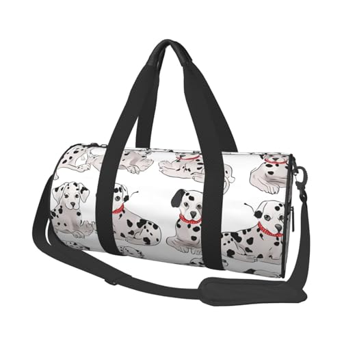 Reisetasche mit Schuhfach, leicht, Wochenendtasche, niedlicher Dalmatiner, Yoga, Fitnessstudio, Sporttasche für Damen und Herren Reisetasche mit Schuhfach, leicht, Wochenendtasche, niedlicher Dalmatiner, Yoga, Fitnessstudio, Sporttasche für Damen und Herren von KKLWEGU