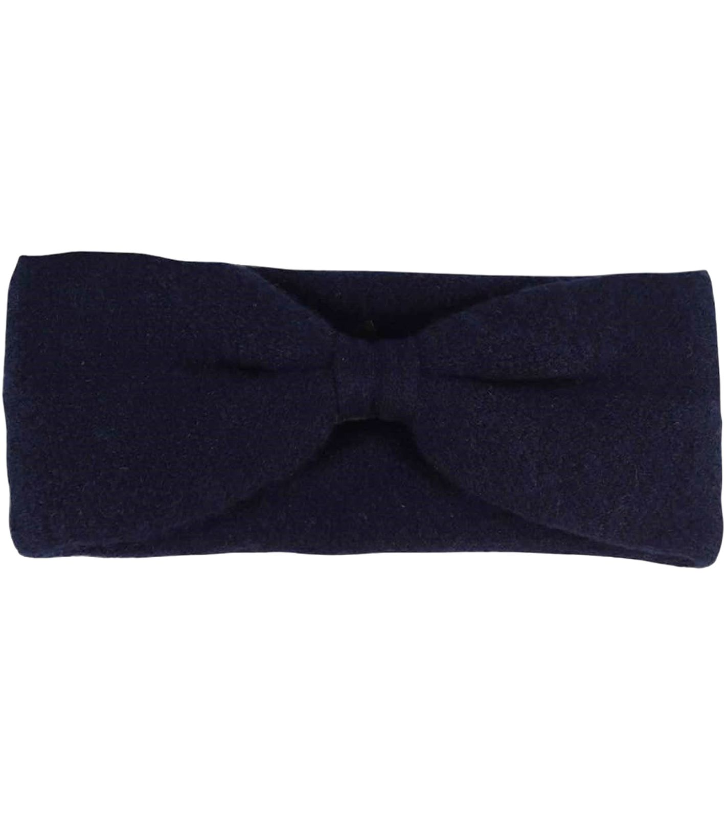 KKS STUDIOS Damen Stirnband aus 100% Kaschmir Kopf-Band mit Fliege-Knoten 8012S-22-K Navy von KKS STUDIOS Cashmere