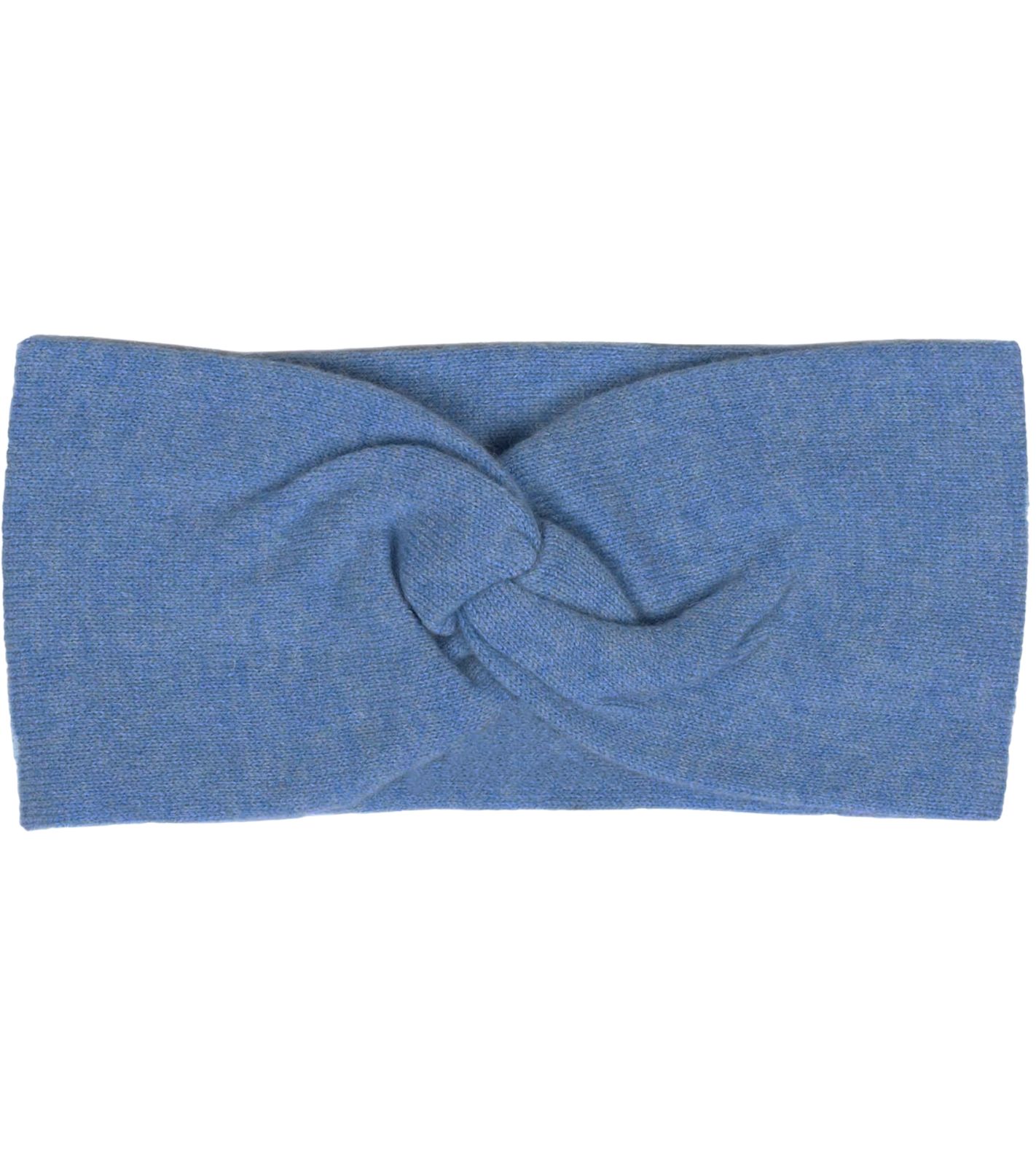 KKS STUDIOS Damen Stirnband aus 100% Kaschmir Kopf-Band mit Twist-Knoten 8009S-22 Hell-Blau von KKS STUDIOS Cashmere